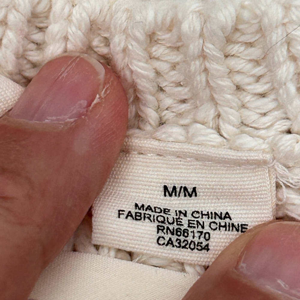 Anthropologie Moth Cream Knitted Sweater Vest, size Medium - Picture 5 of 8